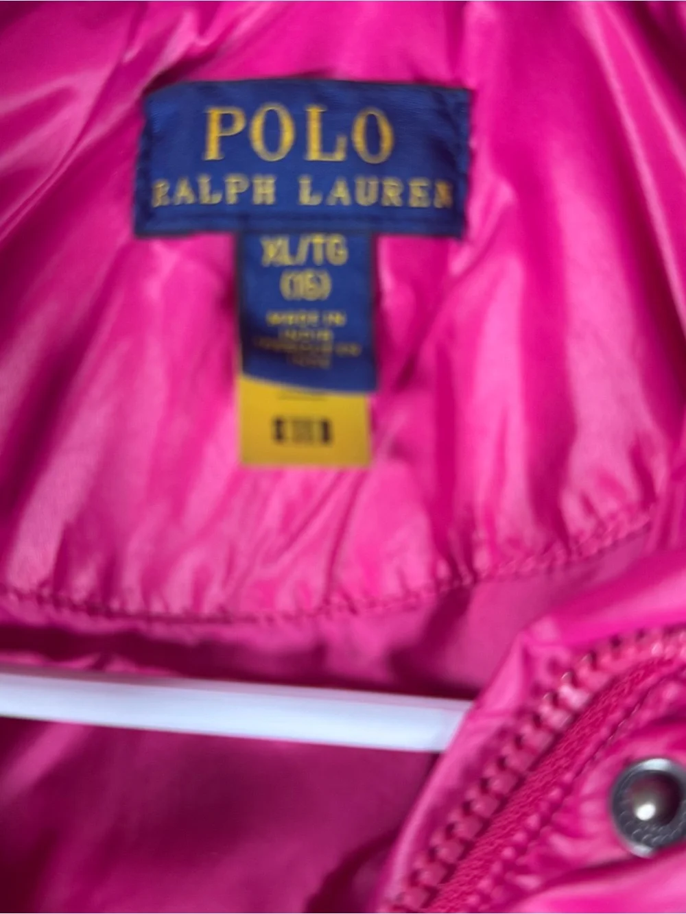 Ralph Lauren Kids Pink Puffer Jacket